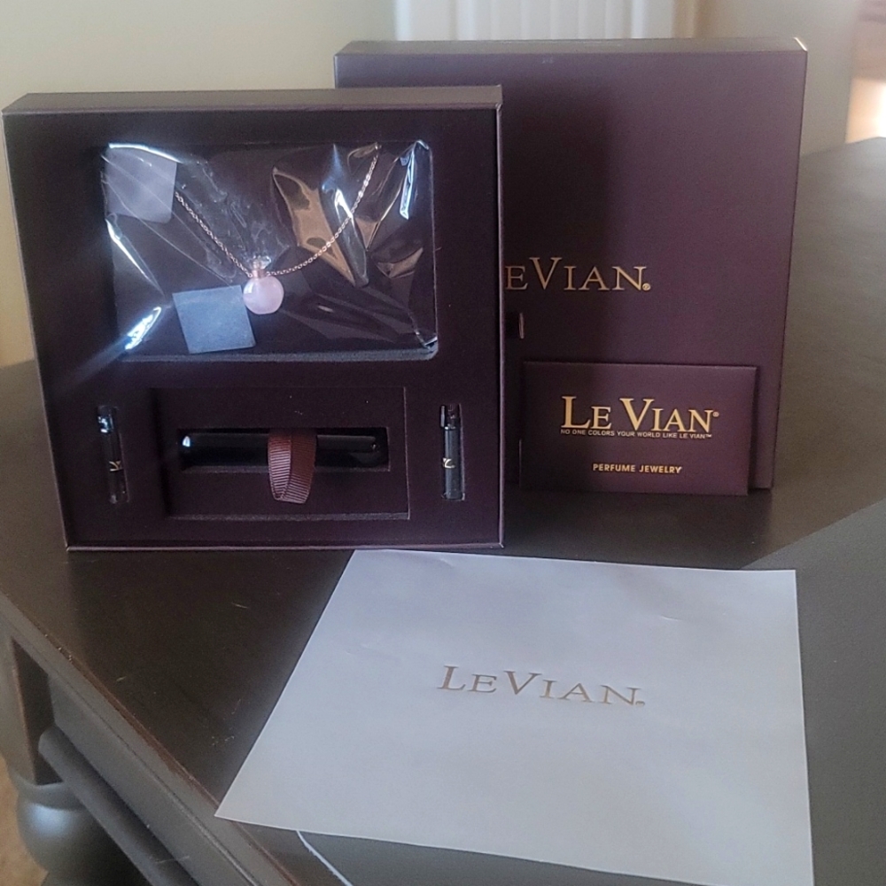 LeVian perfume charmed necklace VIP gift set.